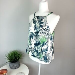 Crescent womens Madee tropical halter top size small